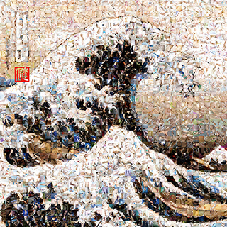 百景借景「神奈川沖浪裏」
Hyakkei Shakkei Kanagawa oki nami-ura(The Great Wave off Kanagawa)