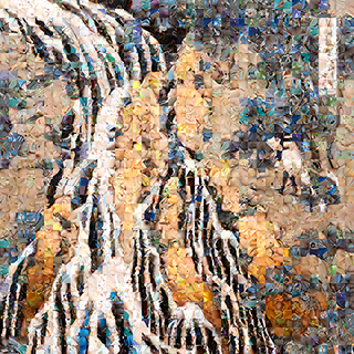 百景借景「下野黒髪山きりふりの滝」
Hyakkei Shakkei Shimotsuke Kurokamiyama Kirifuri no taki(The Falling Mist Waterfall at Mount Kurokami in Shimotsuke Province)